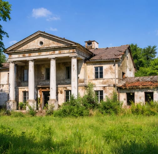Dwór w Poborzu. Miejsce, które powoli znika