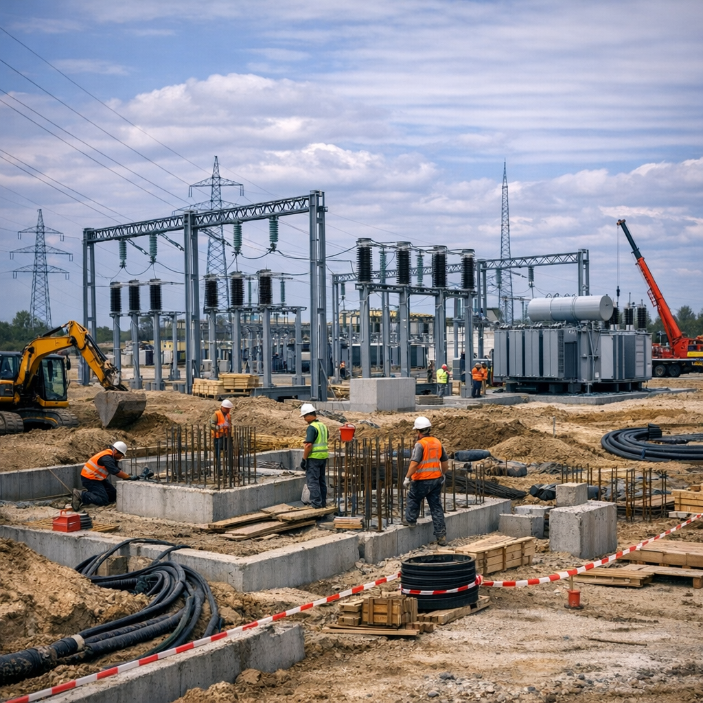 Firma z Koluszek buduje kluczowy węzeł energetyczny dla OZE