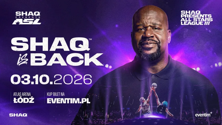 Shaquille O’Neal przyjedzie do Łodzi. Legenda NBA pojawi się w Atlas Arenie