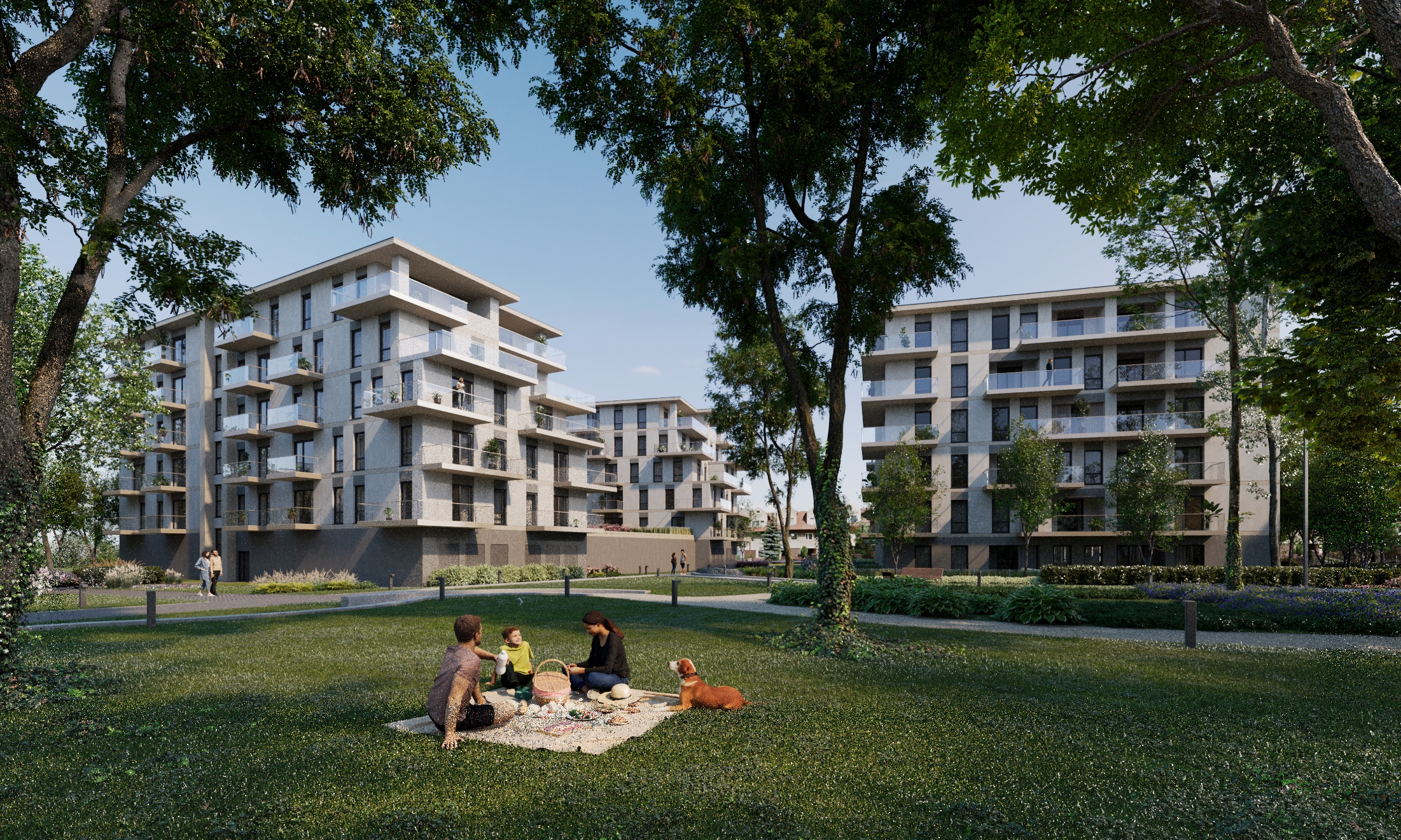 Młodzieniaszek Park w Pabianicach. Projekt premium z własnym parkiem i zapleczem rekreacyjnym