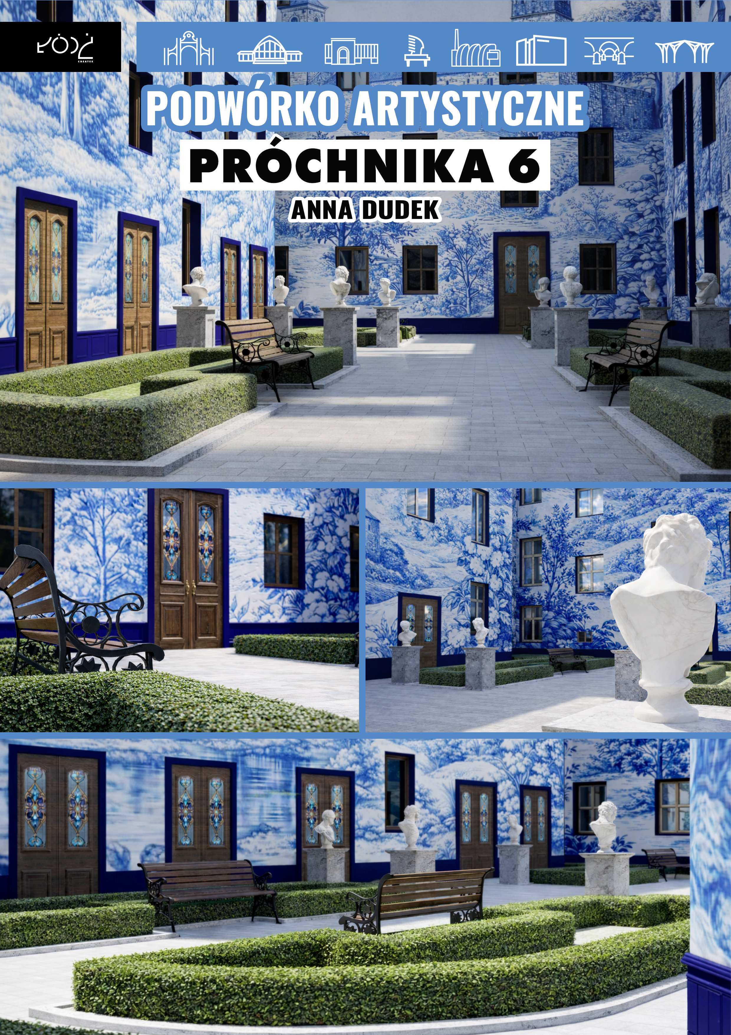 Pałacowy dziedziniec powstanie przy Próchnika 6. Anna Dudek wygrała konkurs tak zadecydowali mieszkańcy Łodzi.