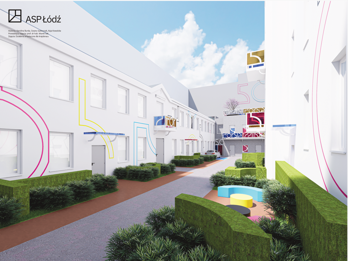 Piotrkowska 50 z nowym podwórkiem. Studenci ASP projektują kolejną przestrzeń na szlaku artystycznym