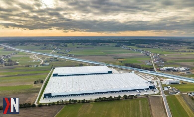 "Centrum dystrybucyjne Sklepy Komfort w Łowiczu – nowoczesny obiekt logistyczny, który tworzy nowe miejsca pracy i wspiera rozwój regionu w województwie łódzkim."