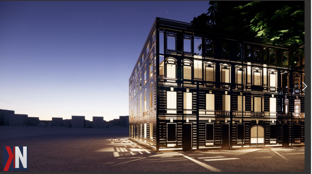 "Stylowe ażurowe obudowy stacji transformatorowych w centrum Łodzi przy ul. Włókienniczej i w Pasażu Majewskiego. Nowoczesna stalowa architektura dodaje charakteru przestrzeni miejskiej."