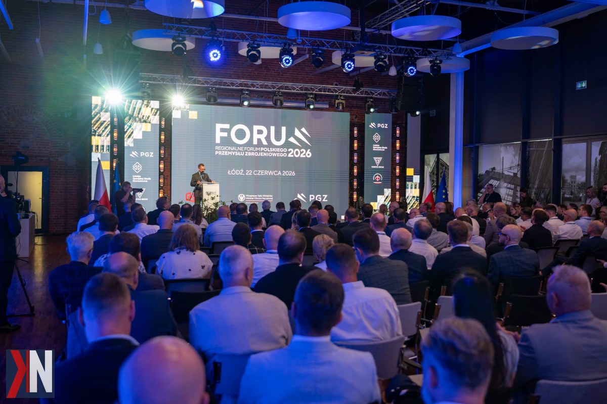 "Regionalne Forum Polskiego Przemysłu Zbrojeniowego w Łodzi - Ponad 200 firm z branży zbrojeniowej poszukuje nowych możliwości współpracy z Polską Grupą Zbrojeniową i Łódzką Strefą Ekonomiczną, co podkreśla rozwój sektora w Łódzkiem."