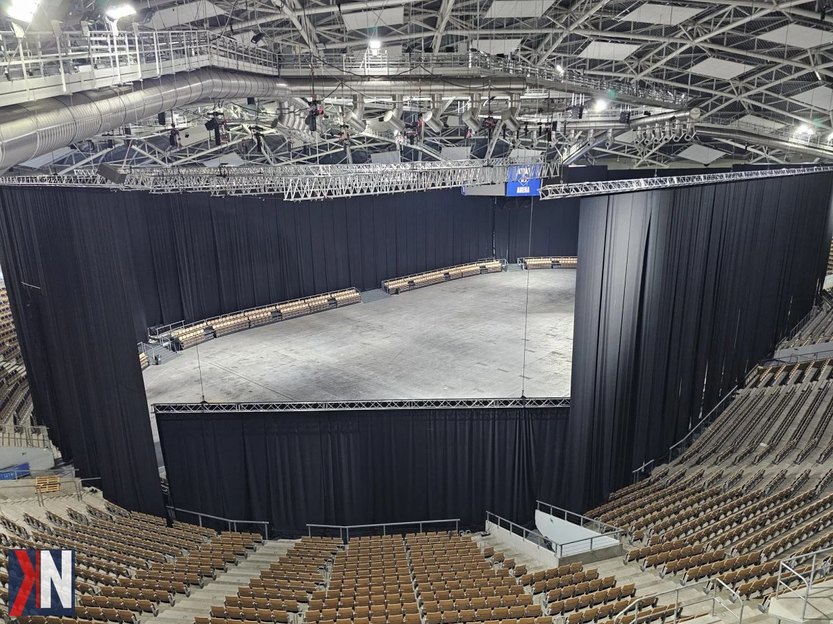 "Atlas Arena podczas finału nagród Sport Biznes Polska 2025 - obiekt wśród nominowanych, symbol rekordowych wydarzeń i nowych inwestycji w polskim sporcie."