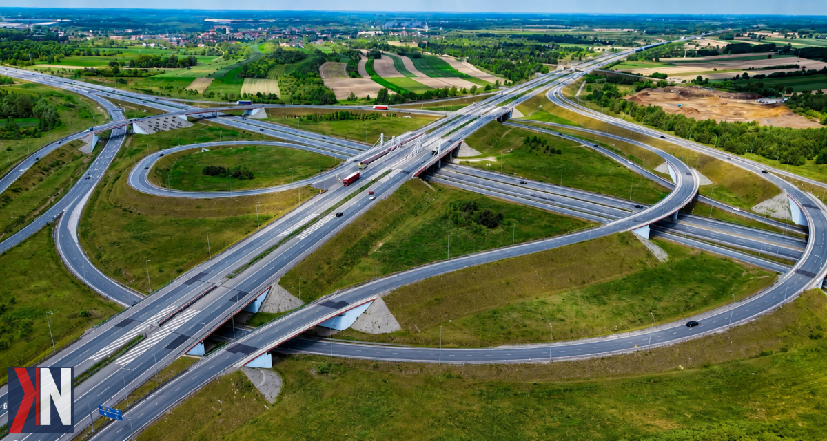 "Zdjęcie przedstawia fragment autostrady A1, aktualnie remontowanej na odcinku między Włocławkiem a Toruniem. Wkrótce powstanie trzeci pas, co zwiększy komfort i bezpieczeństwo jazdy dla kierowców podróżujących z Łódzkiego nad polskie morze."