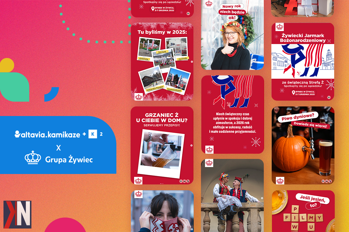 "Zdjęcie ilustrujące artykuł o wygranej agencji Altavia Kamikaze + K2 w przetargu na obsługę komunikacji korporacyjnej Grupy Żywiec, pokazujące zespół pracowników w trakcie kreatywnej burzy mózgów i planowania strategii komunikacyjnej."