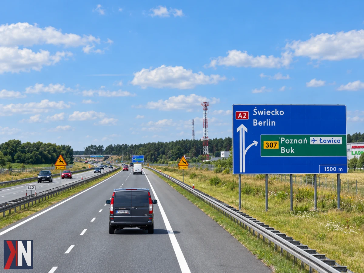 Zdjęcie ilustrujące artykuł o planach rządu dotyczących przejęcia autostrady A2. Ekspert ostrzega, że ten krok może skutkować ogromnym rachunkiem na 15 miliardów złotych. Rząd ma na celu ograniczenie podwyżek opłat na jednej z najdroższych autostrad w Polsce, jednak wieloletnia umowa koncesyjna stanowi istotną przeszkodę.