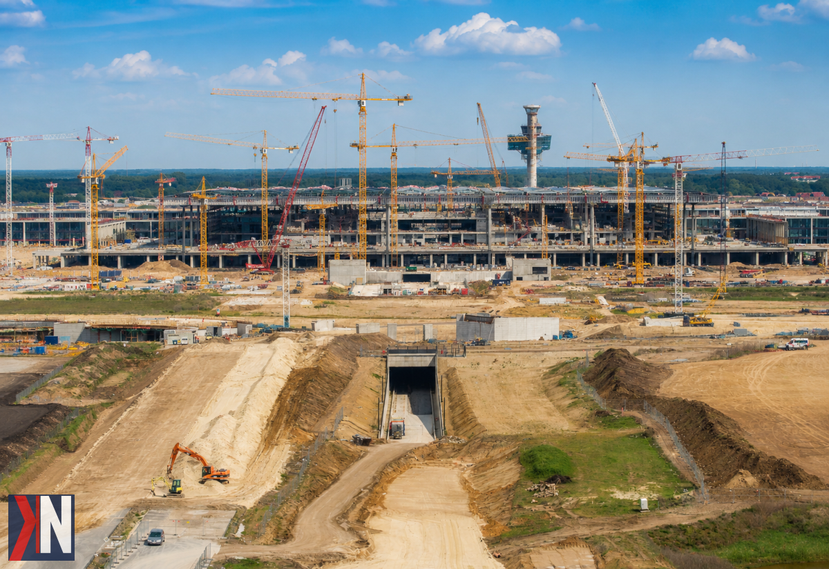 "Zdjęcie przedstawiające nowoczesny projekt Portu Polska, który zostanie zrealizowany pod nadzorem Hill International. Konsorcjum zostało ponownie wybrane jako Generalny Inżynier Kontraktu, co podkreśla zaufanie do ich doświadczenia w branży budowlanej. Wartość kontraktu przekracza 1,5 mld zł."