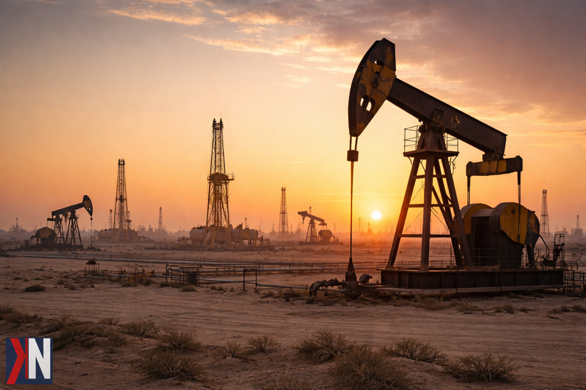 "Szok cenowy na łódzkich stacjach benzynowych – obrazek przedstawiający stację paliw z wymagającymi cenami, gdzie diesel przekracza 8,40 zł za litr. Artykuł omawia interwencję rządu oraz porównuje ceny w Łodzi z tymi w Europie Zachodniej."