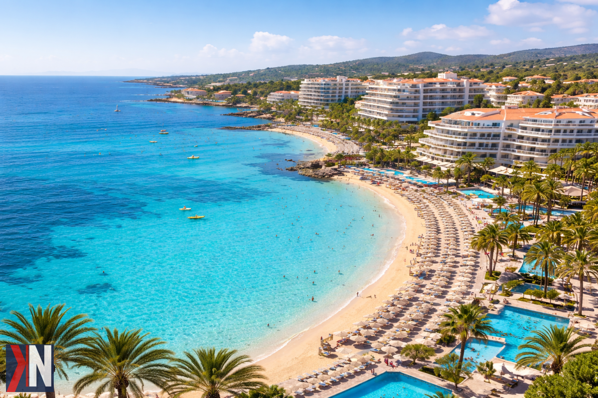 "Polacy wyruszają na wakacje, zmieniając kierunki podróży - zdjęcie pokazujące turystów w popularnych, europejskich miejscowościach, które zastępują egzotyczne destynacje. Artykuł opisuje, jak konflikty na Bliskim Wschodzie oraz problemy w ruchu lotniczym wpłynęły na decyzje wakacyjne Polaków."