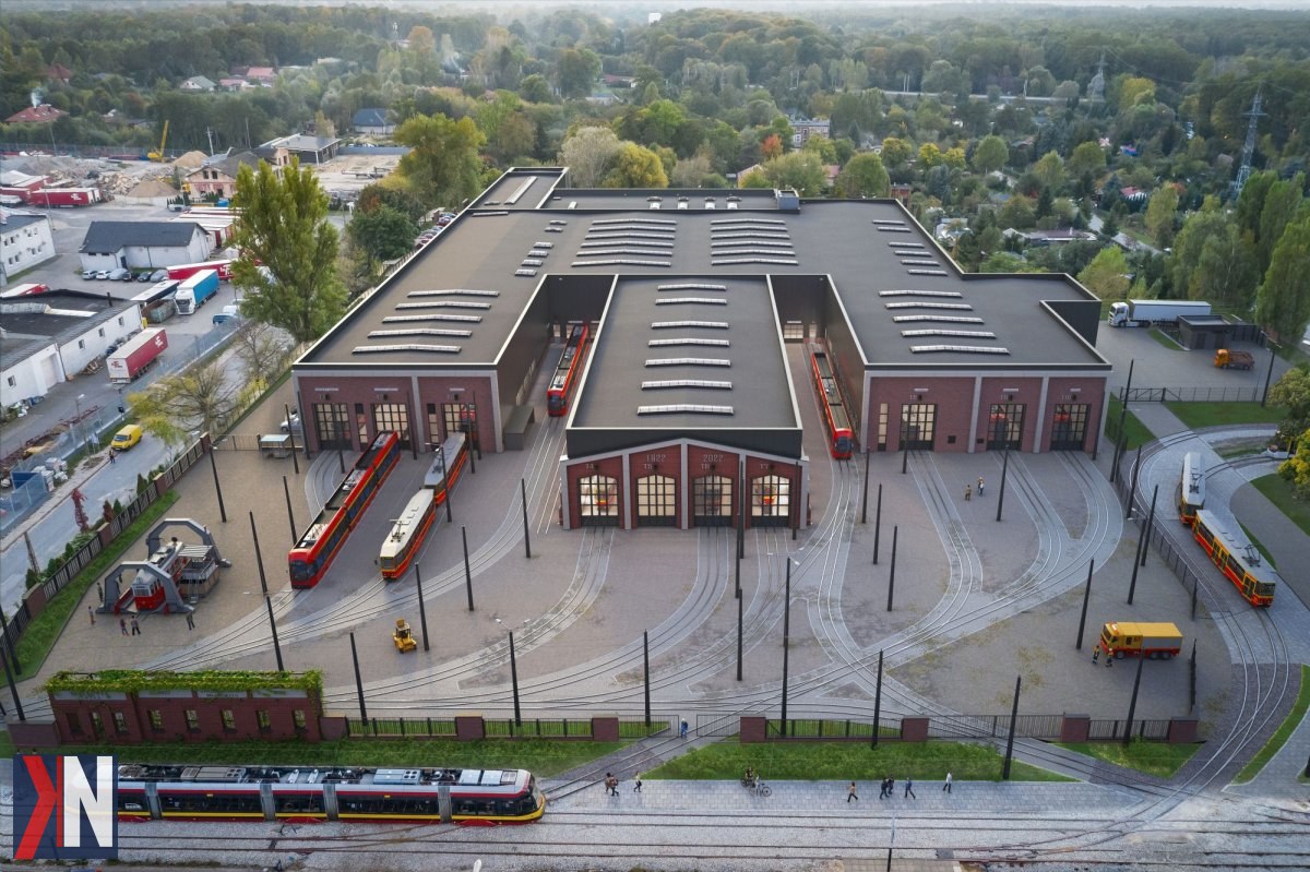 "Nowy Zakład Techniki MPK-Łódź na Helenówku - nowoczesny 'szpital dla tramwajów' zlokalizowany na terenie dawnej zajezdni przy ul. Zgierskiej. Inwestycja ta ma kluczowe znaczenie dla rozwoju technicznego transportu publicznego w Łodzi."