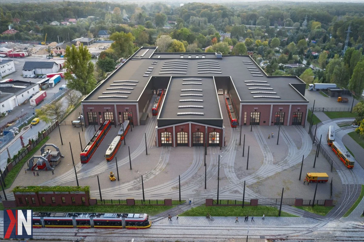 "Nowy Zakład Techniki MPK-Łódź na Helenówku - nowoczesny 'szpital dla tramwajów' zlokalizowany na terenie dawnej zajezdni przy ul. Zgierskiej. Inwestycja ta ma kluczowe znaczenie dla rozwoju technicznego transportu publicznego w Łodzi."