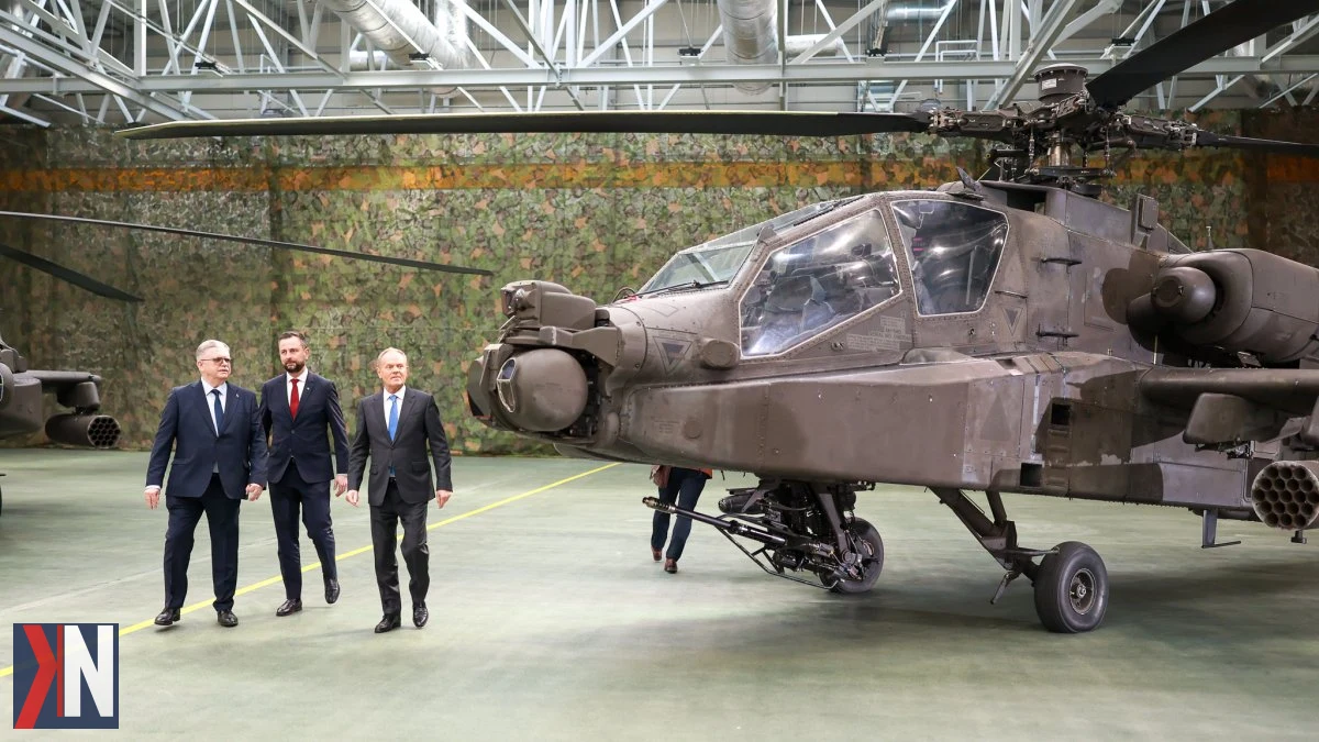 "Zdjęcie przedstawiające nowoczesne centrum serwisowe dla śmigłowców Apache w Łodzi, związane z umowami offsetowymi podpisanymi przez Wojskowe Zakłady Lotnicze nr 1 z Lockheed Martin. Artykuł omawia kluczowe aspekty współpracy, która przyczyni się do rozwoju polskiego przemysłu obronnego i tworzenia miliardowych wartości inwestycyjnych."