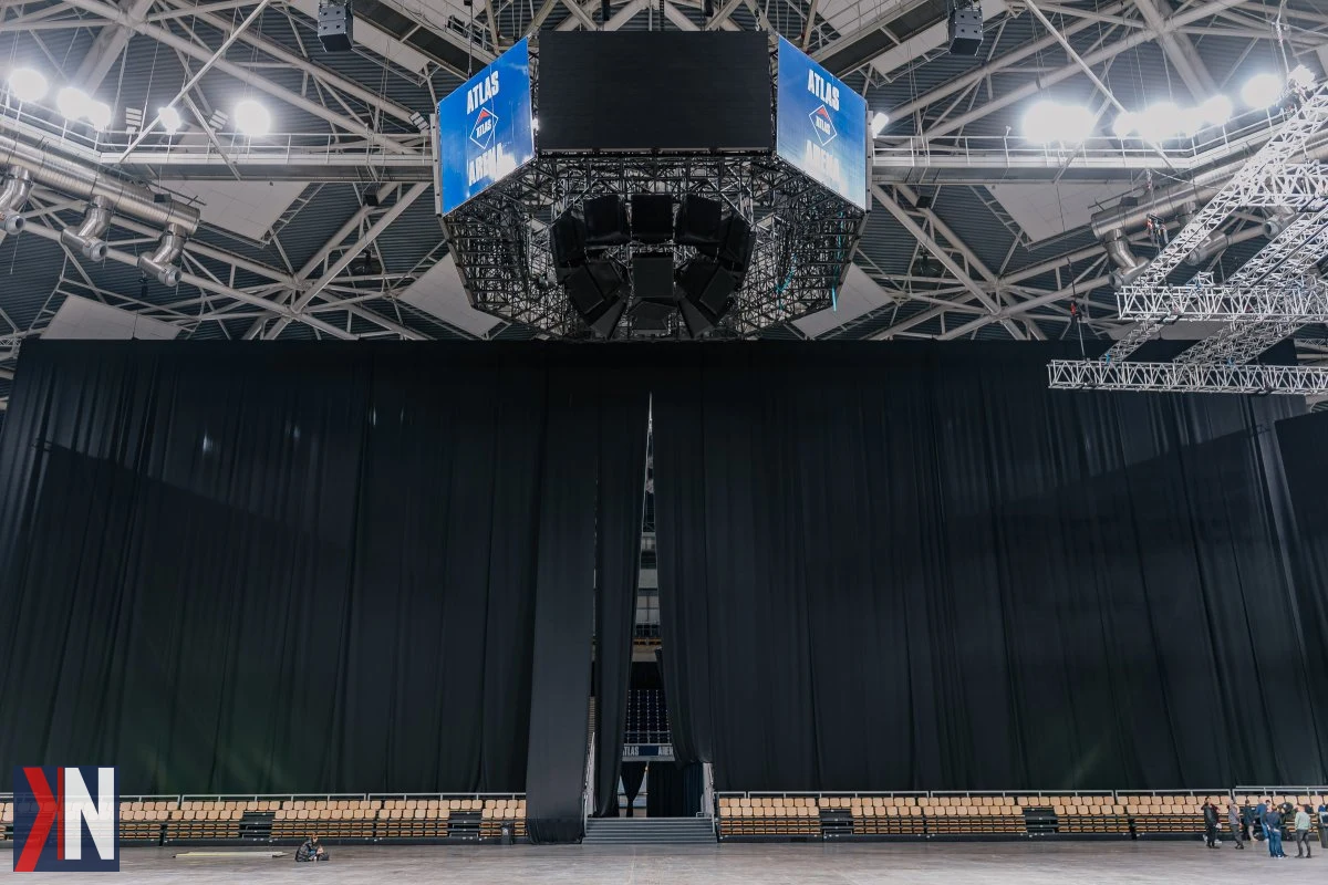 "Atlas Arena podczas ceremonii finałowej nagród Sport Biznes Polska 2025, wyróżniona w kategorii Obiekt Sportowy. Rok pełen rekordowych wydarzeń i nowych inwestycji dla tego nowoczesnego stadionu."