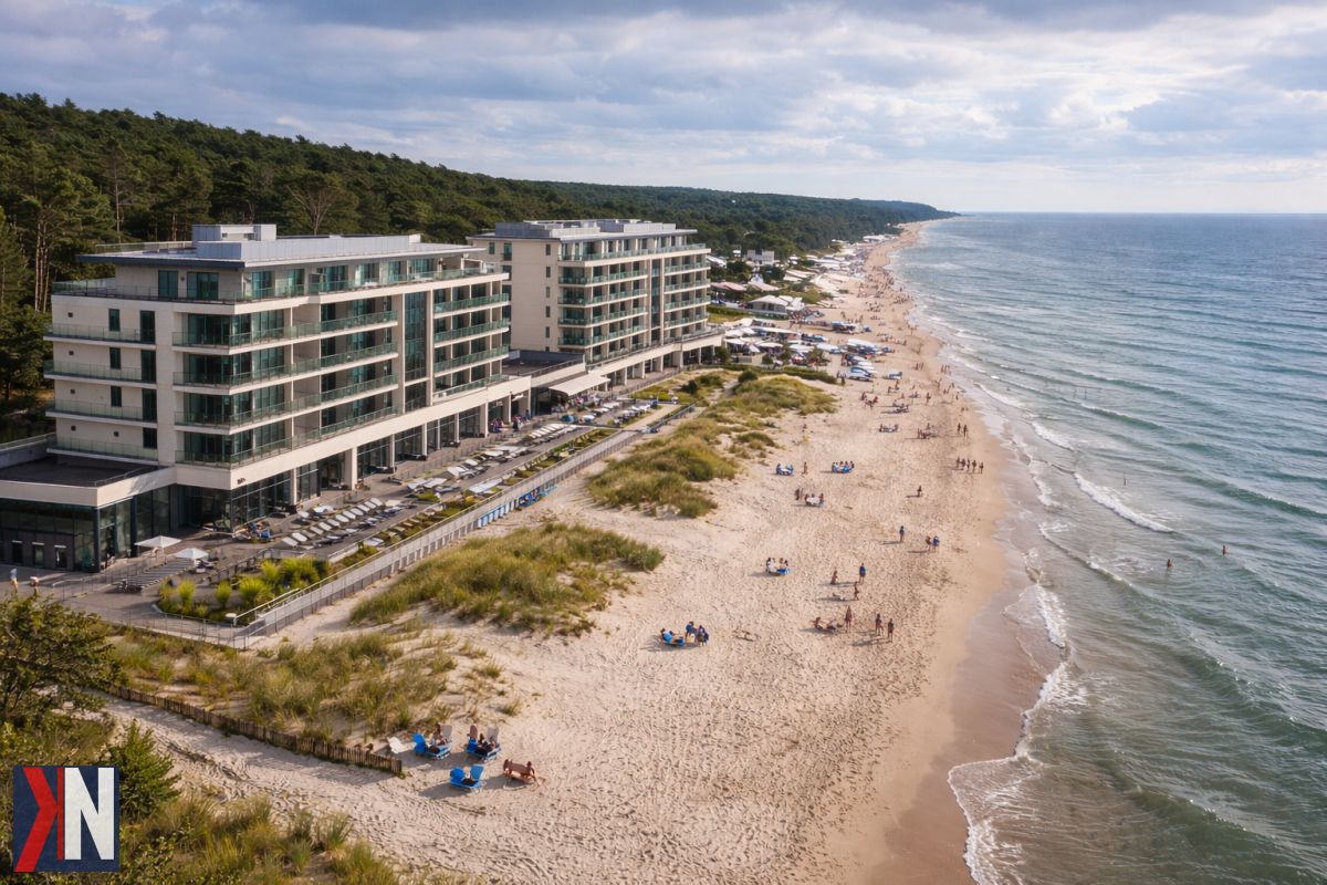 "Święta w drodze: Klimatyczna scena z Łodzi w Wielką Sobotę, gdzie cisza i spokój dominują w miejskim krajobrazie. Mniej ludzi i samochodów tworzy wyjątkową atmosferę, idealną do refleksji nad zmianą tradycji świątecznych. Wielkanoc poza domem staje się nową rzeczywistością."